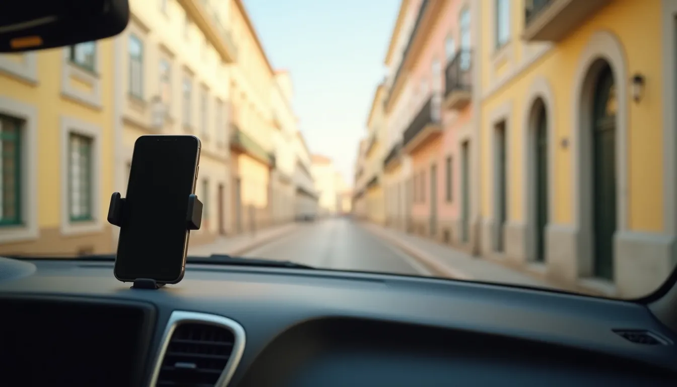 Motorista TVDE a praticar português para comunicar com passageiros
